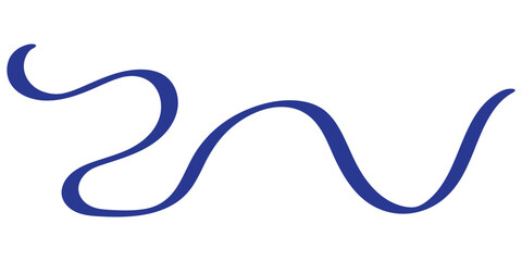 Abstract Wavy Swirl Line for Creative Designs