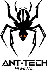 Robotic ant, Metallic insect Robotic, futuristic design, isolated cybernetic ant with glowing accents, robotic insect concept for futuristic