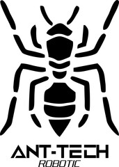 Robotic ant, Metallic insect Robotic, futuristic design, isolated cybernetic ant with glowing accents, robotic insect concept for futuristic