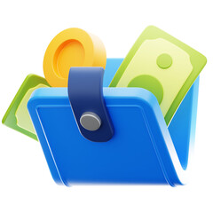 Wallet 3D Illustration