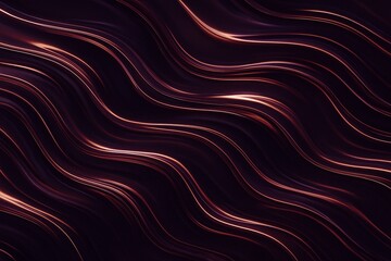 Viscous flowing liquid in deep plum and rose gold, shiny surface and subtle marbled motion, luxurious texture with high-contrast lighting