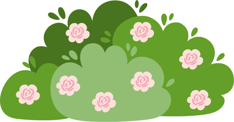 cute simple bush illustration