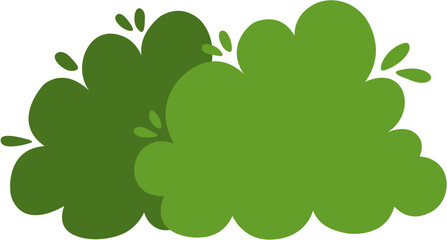 cute simple bush illustration