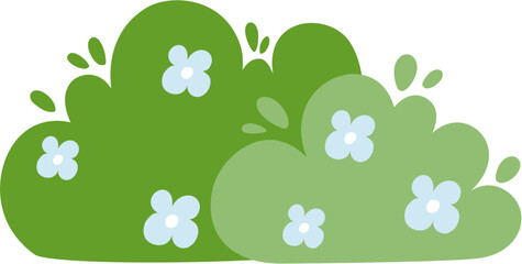 cute simple bush illustration