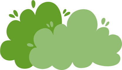 cute simple bush illustration