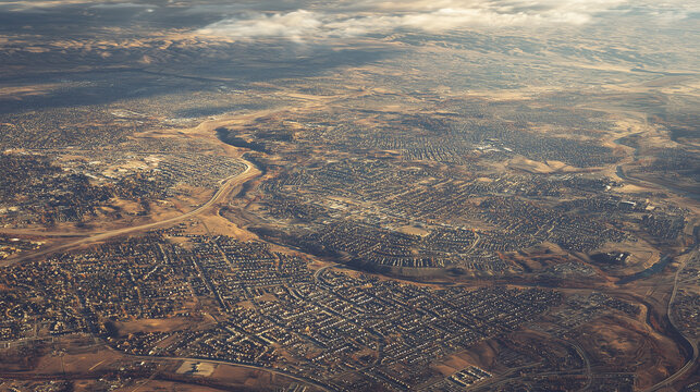 aerial view of the mountains