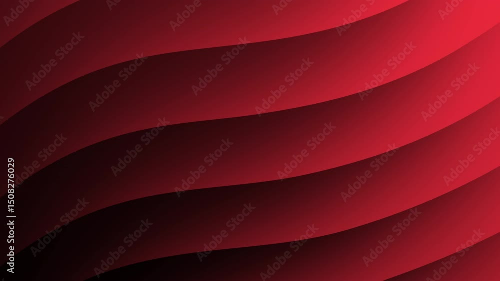 Poster curved red gradient waves create a smooth abstract background with a flowing, modern look, abstract 