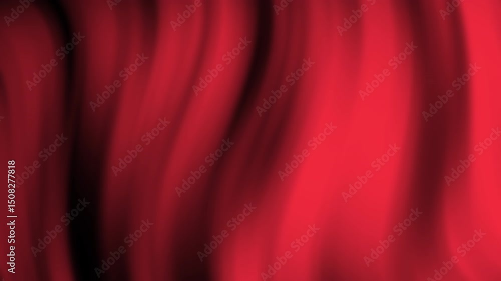 Poster soft, blurred red and black flowing lines create an abstract background with a silky texture, abstra