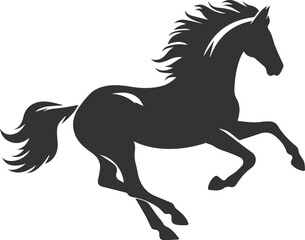 Black horse artwork drawing animal vector silhouette