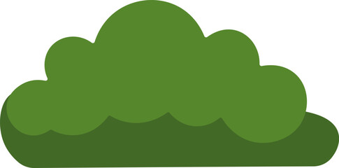 Minimalist Bush Clipart – Nature Element