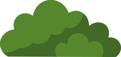 Minimalist Bush Clipart – Nature Element
