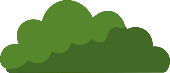 Minimalist Bush Clipart – Nature Element