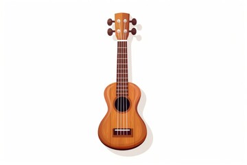 Obraz premium Ukulele guitar white background performance.