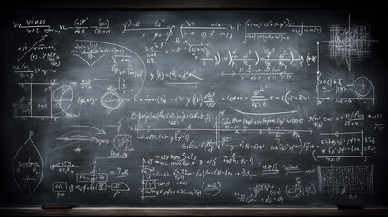 math formulas on blackboard