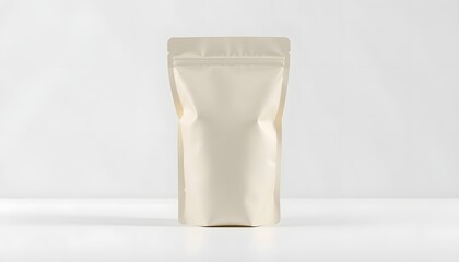 Kraft Paper Stand Up Pouch Packaging Mockup