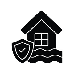 Home insurance :Vector Icon which can easily modify or edit
