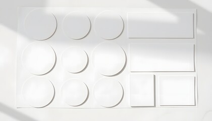 Minimalist White Mockup Branding Templates for Business