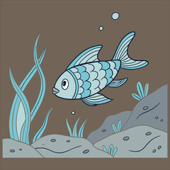 fish cartoon vector