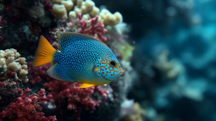 Obraz premium tropical fish in aquarium