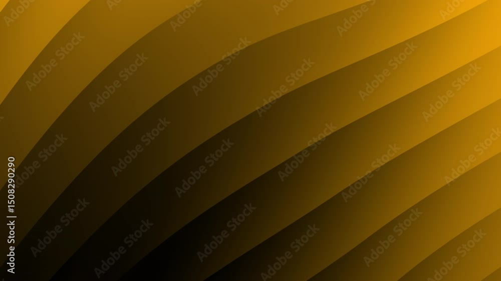 Poster curved golden-brown gradient abstract stripes create a smooth, flowing visual effect, abstract textu