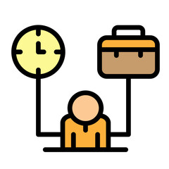 Office Environment Vector Filled Icon Design