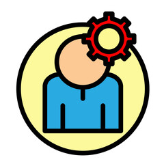 Industry Experience Vector Filled Icon Design