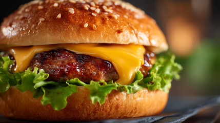 hamburger on a plate