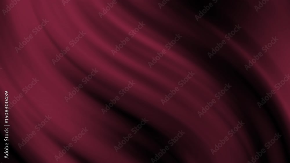 Poster a smooth, burgundy abstract wave pattern with soft gradients and flowing curves creating a gentle, m