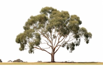Eucalyptus a tree plant white background tranquility.