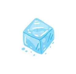 Hand-Drawn Ice Cube Vector Summer Drinks, Cocktails, and Refreshment Designs.