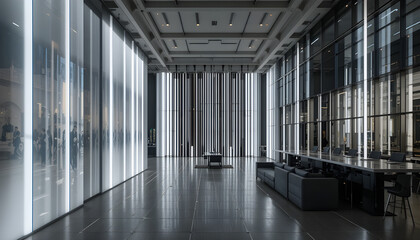  #:  1382704555
White Light Installation in Modern Interior Space