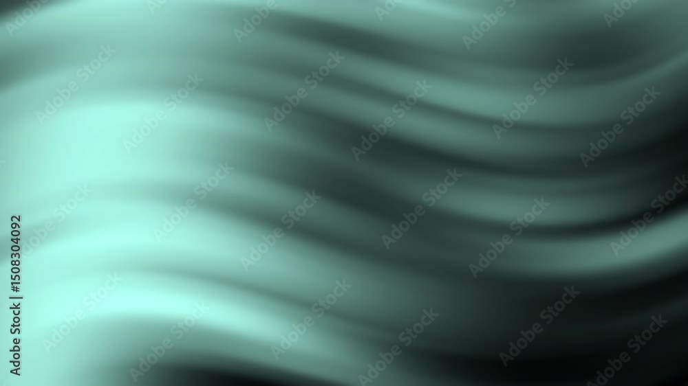 Poster soft turquoise waves with dark shadowy layers create a smooth abstract flowing background, abstract 