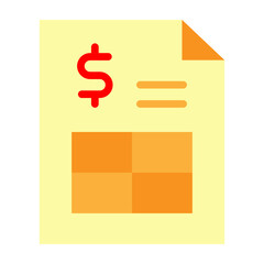 Spreadsheet Icon Vector Flat Icon Design