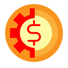Cost Efficiency Vector Flat Icon Design