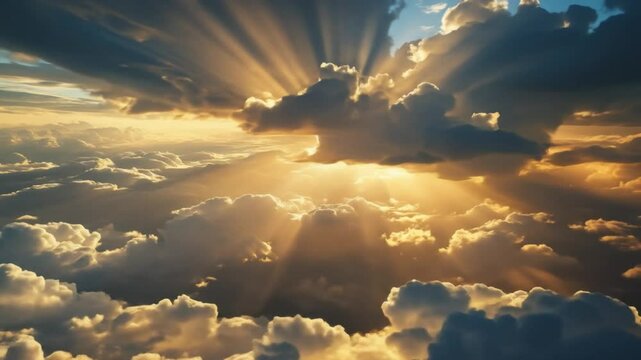sun rays and clouds design