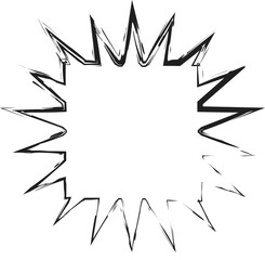 Obraz premium Brush star shape. Geometric design
