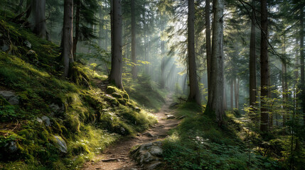 Fototapeta premium morning in the forest