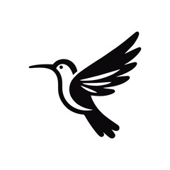 Fototapeta premium Colibri hummingbird logo icon design