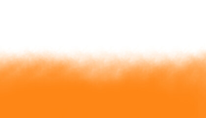 orange fog or smoke effect isolated on transparent white background. Steam explosion special effect. Effective texture of steam, fog, smoke png. Design elements