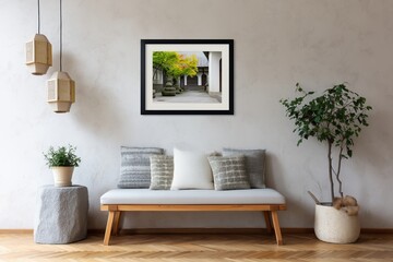 Modern interior design inspiration cozy living room wall art minimalist environment aesthetic viewpoint