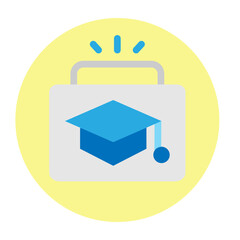 Internship Program Vector Glyph Icon Design