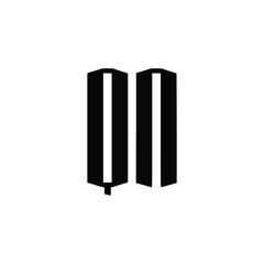 QN monogram logo design letter text name symbol monochrome logotype alphabet character simple logo