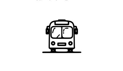 bus isolated on white background