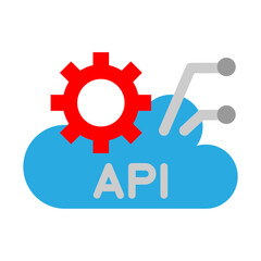 API Vector Flat Icon Design