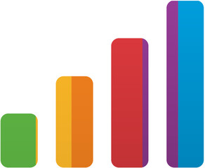 Pride Month Signal Bars Icon Rainbow LGBTQ Icon