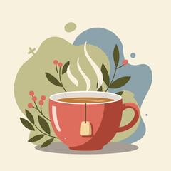 Cup of tea  – soft self-care icon
