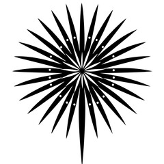 Obraz premium 4th of July fireworks silhouette vector for Independence Day designs, party flyers, t-shirts, and digital prints.