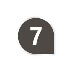 Number icon vector illustration. Infographic number icon vector. number icon vector