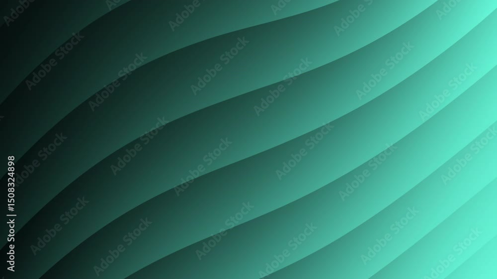 Poster abstract teal gradient waves create a smooth, flowing, and modern background design, abstract textur