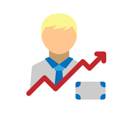 Obraz premium Promotion Arrow Vector Flat Icon Design